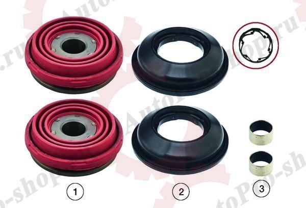 0810 10367 Ремкомплект торм.суппорта BPW (2 пятака d=74,втулки,пыльники)  ANDAC