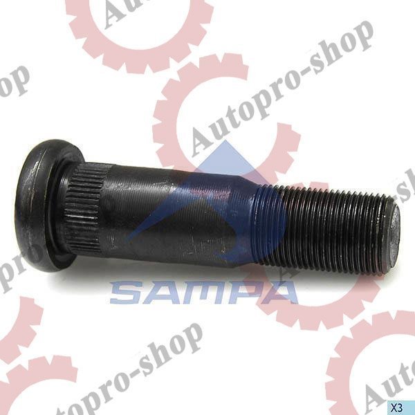 090.039 Болт колесный  M22x1.5x98/89/48 -10.9 SMB, Fruehauf    SAMPA