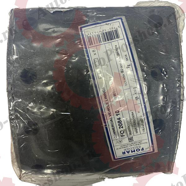 FO208410 Накладки тормозные компл. на ось (4отв)(19283/19284) 420х178 SAF FOMAR 1 рем