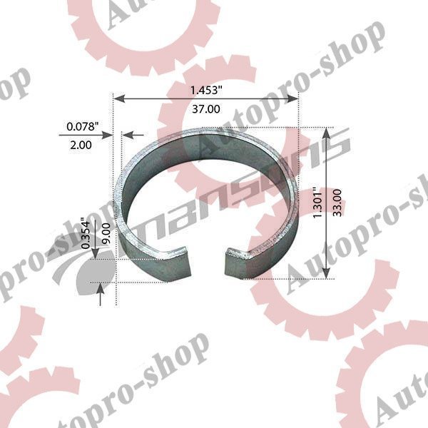 SPR0045 Кольцо пальца торм колодки (стопорн) 32.5х33х10 BPW.ECO   MANSONS
