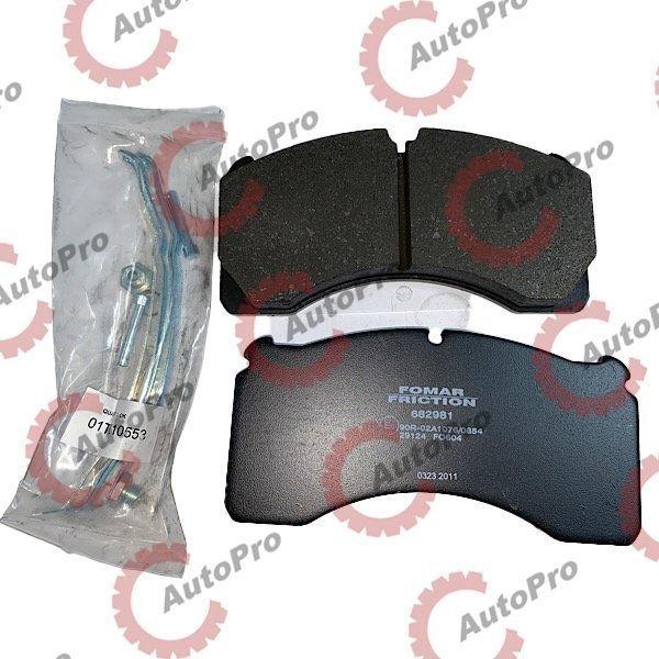 55682981 Колодки дисковые с ремкомплектом ROR FOMAR
