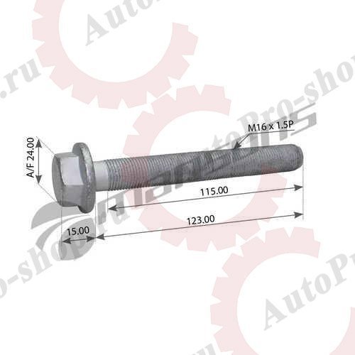 100081 Болт М16х1,5х122 42988 креп. амортизатора Schmitz MANSONS
