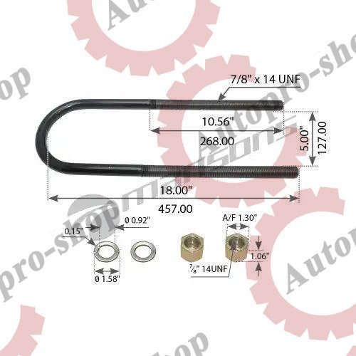 800.028 Стремянка круглая M22x1,5х128x460 SAF/ROR  MANSONS