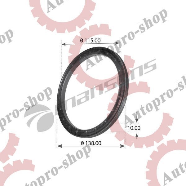 GR130 Сальник ступицы прицепа 115x136.7x8/10.5 BPW   MANSONS