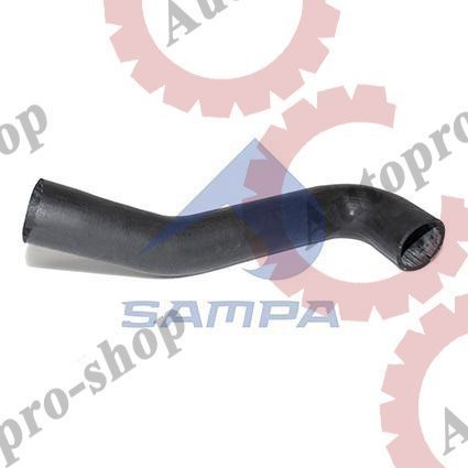 023066 Патрубок радиатора верхний D=60 х L600  2-изг  MAN   SAMPA