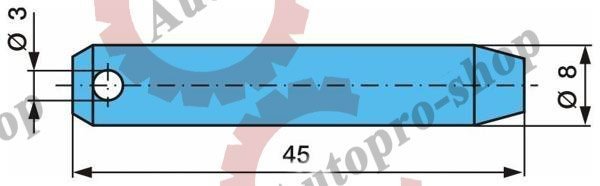 03.084.71.17.0 Палец стопорный пружинного кольца гайки ступицы 8x35  BPW