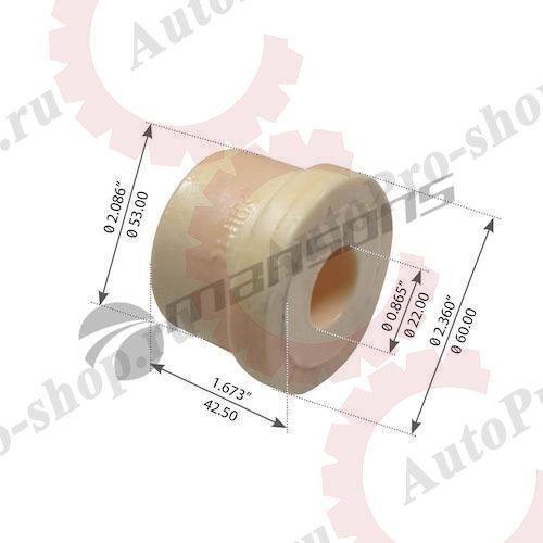 400668 Втулка кабины задняя (Q4) MAN TGA  MANSONS