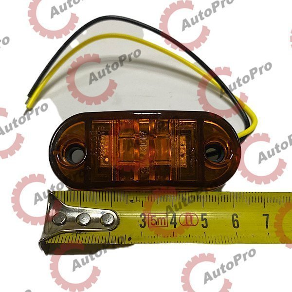 SV0008 Фонарь габаритный прицепа желтый (овал.)