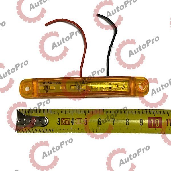 SV0001 Фонарь габаритный прицепа желтый (прямоуг.) 95х10