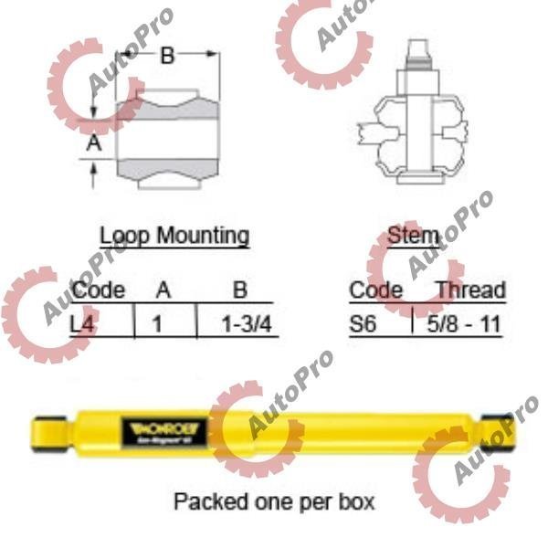 65400 Амортизатор задний PETERBILT, KENWORTH MONROE