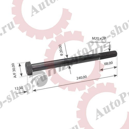 400617 Болт рессоры MAN TGA/TGX/TGS/TGM/F2000 M20x2x240