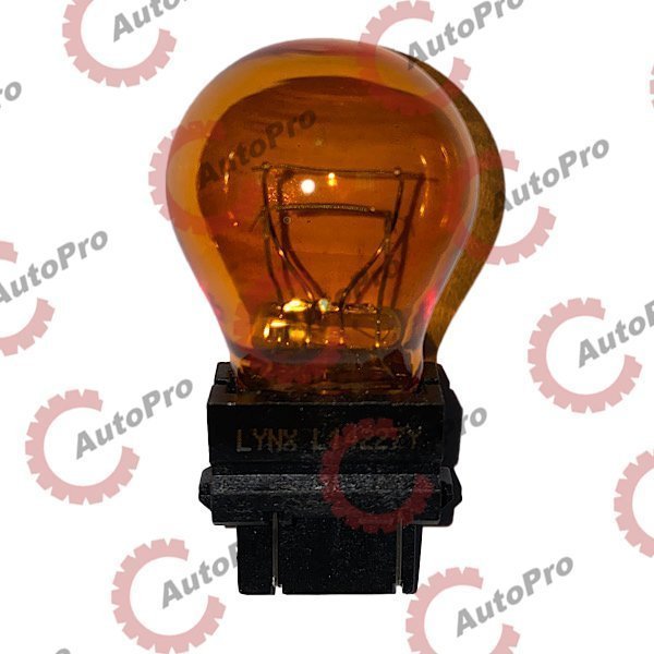 L14227Y Лампа  желтая без цоколя P27/7W 12V LYNXAUTO