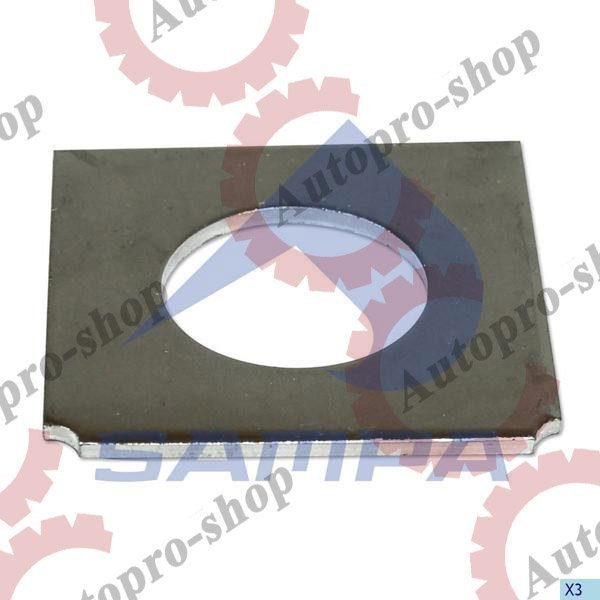 114212 Пластина полурессоры регулировочная 105*105*4,5 BPW