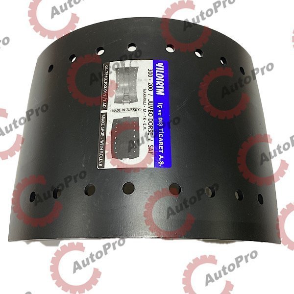 03.7810.300.011 Колодка тормозная (19515) с роликом (барабан.) 300x200  SAF    MONIVA