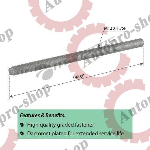 602041 Шпилька стакана пневмоподушки M12x1.75x190  SCHMITZ  MANSONS