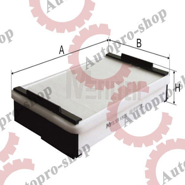 K 9025 Фильтр кабины 260х164х40 DAF CF65/75/85 MFILTER