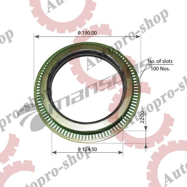 200.031 Сальник ступицы задней 125х160/190х18/20  DAF 95  MANSONS