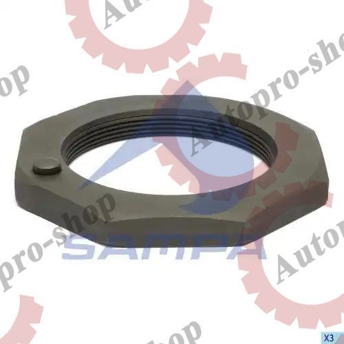 501893 Гайка ступицы с бобышкой (М65х1,5) h=10 К=95  ROR-MERITOR  SAMPA