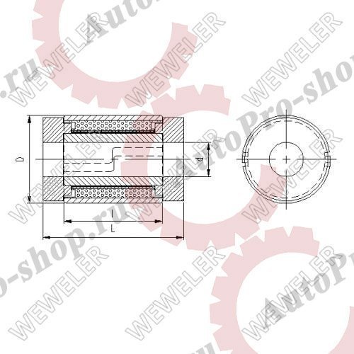 C234676 Сайлентблок передней рессоры 24x62.5x106 DAF 65/75/85 CF WEWELER