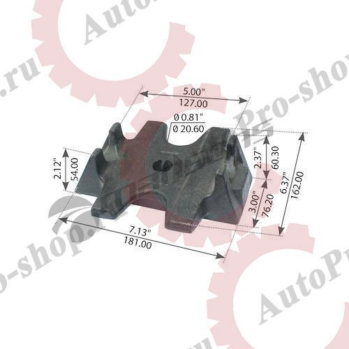 360.078 Площадка задней рессоры верхн. 5,5"  MANSONS