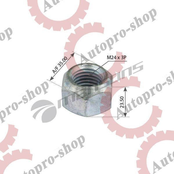 WN355 Гайка стремянки  М24х3 Н=24 BPW   MANSONS